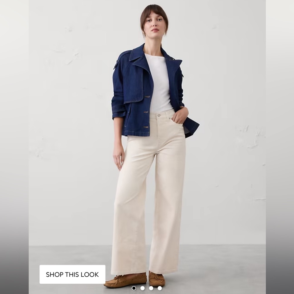 Banana Republic Wide Leg High Rise Corduroy Pants